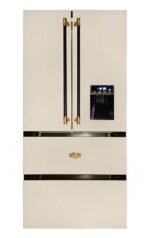 Kaiser KS 80425 ElfEm, 83 cm breit, 183 cm hoch, 83.6 cm breit, Retro Kühlschrank, Side-by-Side Kühl Gefrier Kombi, No Frost 506 L, AD/BE