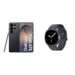 Samsung Galaxy S26 Ultra AI Smartphone mit Galaxy AI, Ohne Vertrag, Android, Privacy Display, 12 GB RAM, 512 GB Speicher, Black, 3 Jahre Herstellergarantie, inkl. Galaxy Watch8 40mm Schwarz