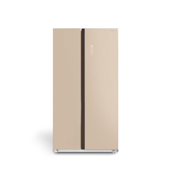 CREATE / FRIDGE STUDIO SIDE BY SIDE 550 / Side-by-Side-Kühlschrank 550L Sand / 991,2 x 70,4 x 177,7cm / No Frost, Urlaubsmodus, antibakterielle Behandlung, Touch-Elektronik, 158W