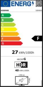 Hisense 32E4DS Fernseher 32 Zoll, 4K FHD Smart TV, Hi-View AI Engine, 60Hz Game Mode, Natural Colour Enhancer, Dolby Audio, DTS Virtual: X, Rauschunterdrückung, Airplay [2026] – Bild 14