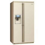 Smeg SBS8003PO Side by Side Kühl-Gefrier-Kombination Creme