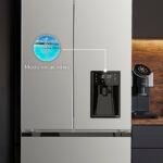 Cecotec Kühlschrank mit französischer Tür 436L - Wasserdispenser - Bolero CoolMarket FD 436WD Inox E. 183 cm Höhe und 83,6 cm Breite, Inverter Plus Kompressor, Total No Frost, Türalarm – Bild 13