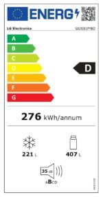 LG GSJE81PYBD Side-by-Side Kühlschrank mit Gefrierfach (628 L, Energieklasse D) mit Eis- und Wasserspender, UVNano, DoorCooling+, Smart Inverter Compressor, Silber – Bild 15