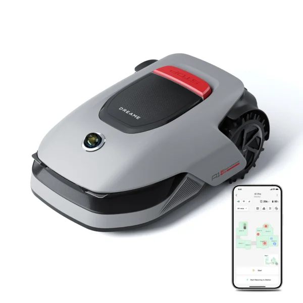 Dreame Intelligenter Mähroboter A1 Pro, Drahtloser Umfang Mähroboter, App-Steuerung, Intuitive Zonenverwaltung, Intelligente Hindernisvermeidung