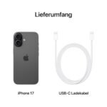 Apple iPhone 17 256 GB: 6,3" Display mit ProMotion, A19 Chip, Center Stage Frontkamera für Smarte Gruppenselfies, Verbesserte Kratzfestigkeit, Batterie für den ganzen Tag; Schwarz – Bild 6