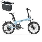 A Dece Oasis ADO E-Bike Air 20S E-Fahrrad Faltbar, klapprad Riemenantrieb,Citybike, 1 Gang, Hintermotor, 250W, 25KM/H,ebike Damen/Herren,StVZO (Blau)