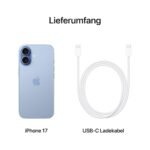 Apple iPhone 17 512 GB: 6,3" Display mit ProMotion, A19 Chip, Center Stage Frontkamera für Smarte Gruppenselfies, Verbesserte Kratzfestigkeit, Batterie für den ganzen Tag; Nebelblau – Bild 6
