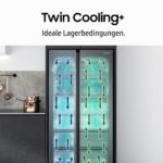 Samsung French-Door-Kühlschrank mit Gefrierfach, 178 cm, 495 l, WiFi & SmartThings AI Energy Mode, Twin Cooling+, Auto Ice Maker, No Frost+, Premium Black Steel, RF50C530EB1/EF – Bild 5