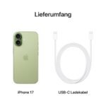 Apple iPhone 17 256 GB: 6,3" Display mit ProMotion, A19 Chip, Center Stage Frontkamera für Smarte Gruppenselfies, Verbesserte Kratzfestigkeit, Batterie für den ganzen Tag; Salbei – Bild 6