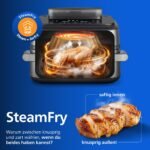 Philips Steam Airfryer 5000 Megabasket Heißluftfritteuse, Silber, 9,5 L – Bild 4
