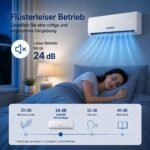 18000 BTU Split Inverter Anlage 3,5 kW Kühlen & Heizen | A++ Effizienz, R32, WiFi App Steuerung, leise | Bis 105 qm Nutzfläche, mit sämtlichem Montagezubehör – Bild 3