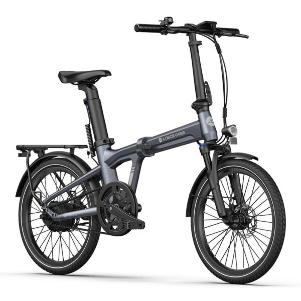 ADO E-Bike Air20Pro(2026), Electric Bikes,klapprad e-Rad,Riemenantrieb,e Bike 20 Zoll, 2 Gang, ADO Smart APP,Bafang Bürstenloser Motor,ebike Damen/Herren (Grau)