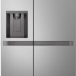 LG GSLC40PYPE Side-by-Side Kühlschrank mit Gefrierfach (638 L, Energieklasse E) mit Eis- und Wasserspender, UVNano, Total No Frost, Silber