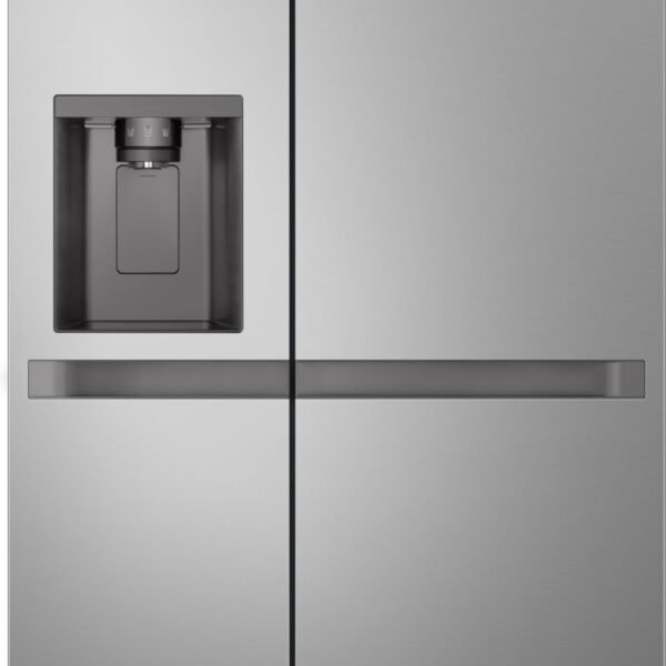 LG GSLC40PYPE Side-by-Side Kühlschrank mit Gefrierfach (638 L, Energieklasse E) mit Eis- und Wasserspender, UVNano, Total No Frost, Silber