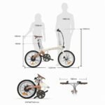 A Dece Oasis ADO Air E-Bike Air Carbon Elektrofahrrad, ebike Damen/ebike Herren,Bike,klapprad Riemenantrieb 14,5Kg IPS LCD Display, GPS,ADO APP,250W (Weiß) – Bild 10