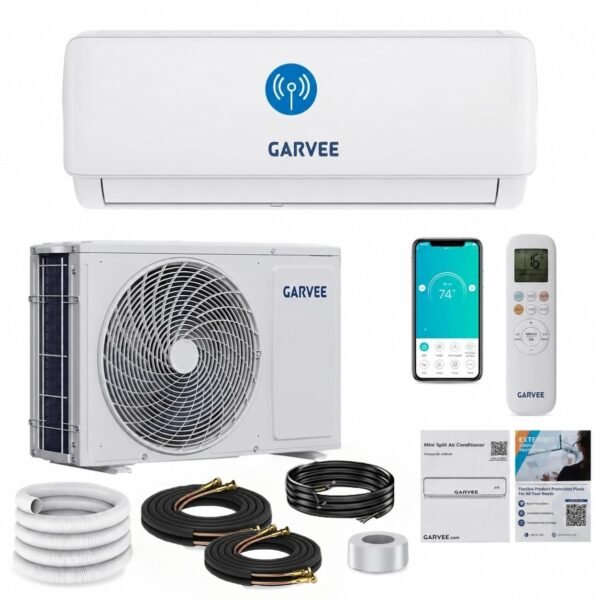EuKer Split-Klimaanlage 9000 BTU (2,7 kW) Inverter, Energieeffizienzklasse A++, Kühlen & Heizen, Sehr leise, Kältemittel R32, Wandmontage, WiFi & App-Steuerung, Timer, für Wohnräume