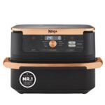 Ninja Foodi FlexDrawer Heißluftfritteuse, 10,4 L, Dual Zone, Schwarz/Kupfer