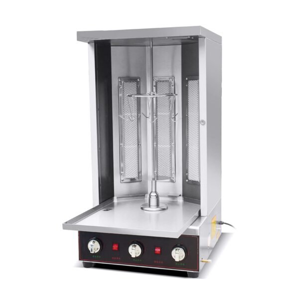 Kebab-Maschine, Automatischer Rotierender Vertikaler Broiler Gyro Grill für Huhn Shawarma, Propangas kompatibel, ideal für den gewerblichen Gebrauch