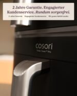 COSORI Turbo Tower Pro Smart Airfryer, 10,8L Keramikbeschichtung Heißluftfritteuse, DualBlaze-Technologie und WLAN-Steuerung, Silbergrau, Grau Silber – Bild 9