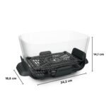 Ninja CRISPi DualZone Glas Air Fryer, Heißluftfritteuse mit 2 Körben, 8 Funktionen, zwei Gerichte gleichzeitig zubereiten, PFAS-freie Glasbehälter, Stein Gold DD103EUSD1 – Bild 3