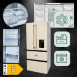 Kaiser KS 80425 ElfEm, 83 cm breit, 183 cm hoch, 83.6 cm breit, Retro Kühlschrank, Side-by-Side Kühl Gefrier Kombi, No Frost 506 L, AD/BE – Bild 6