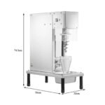 Huangj-0527 Eismaschine Gefrorener Joghurt-Mischmaschine-Kühlschrank zur Herstellung von Milchshake-Eiscreme-Mischgeräten aus Edelstahl Gelato Maker – Bild 2