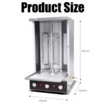 Kebab-Maschine, Automatischer Rotierender Vertikaler Broiler Gyro Grill für Huhn Shawarma, Propangas kompatibel, ideal für den gewerblichen Gebrauch – Bild 2