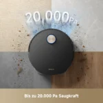 DREAME X50 Master Staubsaugerroboter mit 24,9cm Basisstation,Automatisches Nachfüllen＆Entleeren,Nachlaufsystem,AI Hindernisvermeidung,20000Pa, Schwarz – Bild 4