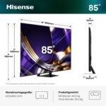 Hisense 85U7DS PRO Fernseher 85 Zoll, 4K UHD, Hi QLED Mini LED, Smart TV, 165 Hz, View AI Engine, IMAX Enhanced, RGB Lichtsensor, Dolby Vision Atmos, Unibody Slim, FreeSync Premium, 2026 – Bild 2