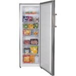 HEINNER Gefrierschrank HFF-HS240NFXE++, 240 L, Energieklasse E, Full No Frost, Inverter-Kompressor, Multi Air Flow, digitales Display, Super Freezing, 7 Gefrierfächer, LED-Licht, Inox-Look – Bild 2