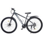 LSLIFE 24/26/27.5/29 Zoll Mountainbike 21 Geschwindigkeiten Fahrrad Leichtgewicht Aluminium Rahmen Fahrrad für Erwachsene Männer Frauen, Verriegelung Federgabel, Doppelscheibenbremse (24 Zoll Grau) – Bild 4