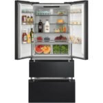 HEINNER HCFD-M516INVHDXE++ French‑Door Kühlschrank – 516 L Gesamtvolumen, Full No‑Frost, Inverter‑Kompressor, LED‑Touch‑Display, Dark Inox, Energieklasse E, 5‑Jahres-Garantie (Anthrazit) – Bild 2