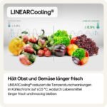LG GSLC40PYPE Side-by-Side Kühlschrank mit Gefrierfach (638 L, Energieklasse E) mit Eis- und Wasserspender, UVNano, Total No Frost, Silber – Bild 2