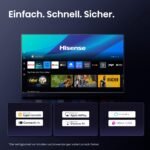 Hisense 98E7Q Fernseher, 98 Zoll, 2480 Mm, 4K UHD QLED, Smart TV, 144Hz Game Mode PRO, AI 4K Upscaler, Smoothmotion, Lichtsensor, Colour, Dolby Vision Atmos, Sprachsteuerung, EZPlay – Bild 10