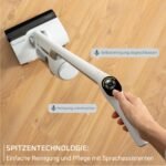 Rowenta X-Clean 10, kabelloser Akku-Nass-Trockensauger, Saugwischer selbstreinigend und -trocknend, Nasssauger Ultraleicht: nur 0,8 kg in der Hand, Waschsauger mit 60 min Laufzeit, weiß, YY5785FE – Bild 6