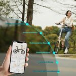 A Dece Oasis ADO Air E-Bike Air Carbon Elektrofahrrad, ebike Damen/ebike Herren,Bike,klapprad Riemenantrieb 14,5Kg IPS LCD Display, GPS,ADO APP,250W (Weiß) – Bild 5