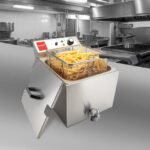Valgus Professionelle elektrische Fritteuse aus Edelstahl 3300W 16L – Bild 7