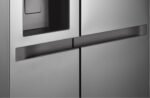 LG GSLC40PYPE Side-by-Side Kühlschrank mit Gefrierfach (638 L, Energieklasse E) mit Eis- und Wasserspender, UVNano, Total No Frost, Silber – Bild 8