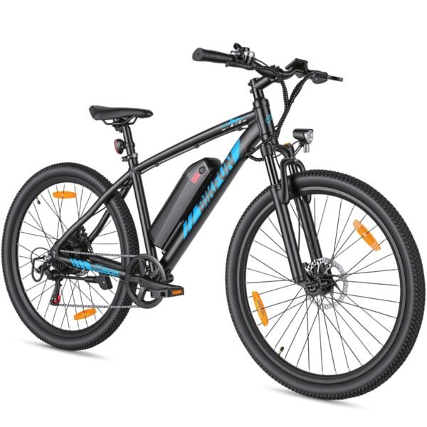 ANCHEER BIKFUN E Bike, 27,5" Trekkingrad E-Bike Herren Damen mit Abnehmbarer 36V 10.4Ah Akku, 250W Motor, 100km Reichweite, Elektrofahrrad mit 7-Gang, Pedelec E-Mountainbike für Erwachsene (Blau)