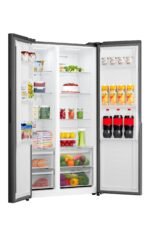 Gorenje NRS917C41BX Side-by-Side, 544L, PureFlat Serie, XXL Gefrierschulbladen, CrispZone, MultiFlow 360°, NoFrostPlus, Inverter-Kompressor, BxHxT: 91,1×178,6×61,5 cm, Matt Schwarz – Bild 6