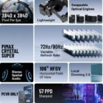 Pimax Crystal Super VR-Headset & VR-Brille Teilzahlungs-Version - 57 PPD, 3840x3840 pro Auge Ultra-hohe Auflösung, 106° weites Sichtfeld, für Flugsimulation und VR-Spiele – Bild 3