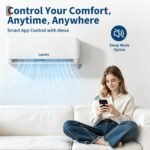 Split Klimaanlage, Heizen/Kühlen, A++, 9000 BTU (2.7 kW) Inverter Klimagerät, Ultraleise, Energiesparmodus, WiFi & App, bis 70qm, Klimagerät Wandmontage R32 Kältemittel, Montagematerial – Bild 7