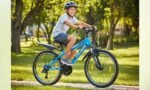 Talson 24 Zoll Mountainbike Fahrrad mit 21-Gang Shimano, Gabelfederung & Beleuchtung Blau – Bild 3