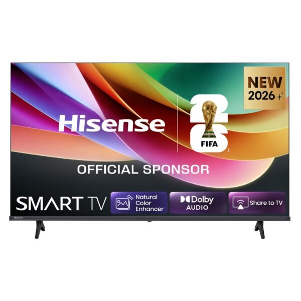 Hisense 40E4DS Fernseher 40 Zoll, 4K FHD Smart TV, Hi-View AI Engine, 60Hz Game Mode, Natural Colour Enhancer, Dolby Audio