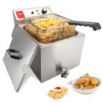 Valgus Professionelle elektrische Fritteuse aus Edelstahl 3300W 16L