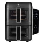 CHEF CUISINE Air Fryer Dual Zone 9L | Heißluftfritteuse mit 2 unabhängigen Schubladen, Touch-Bedienfeld & 12 Programmen | Fettarmes Garen, Grillen, Backen & Dörren | energieeffizient – Bild 2