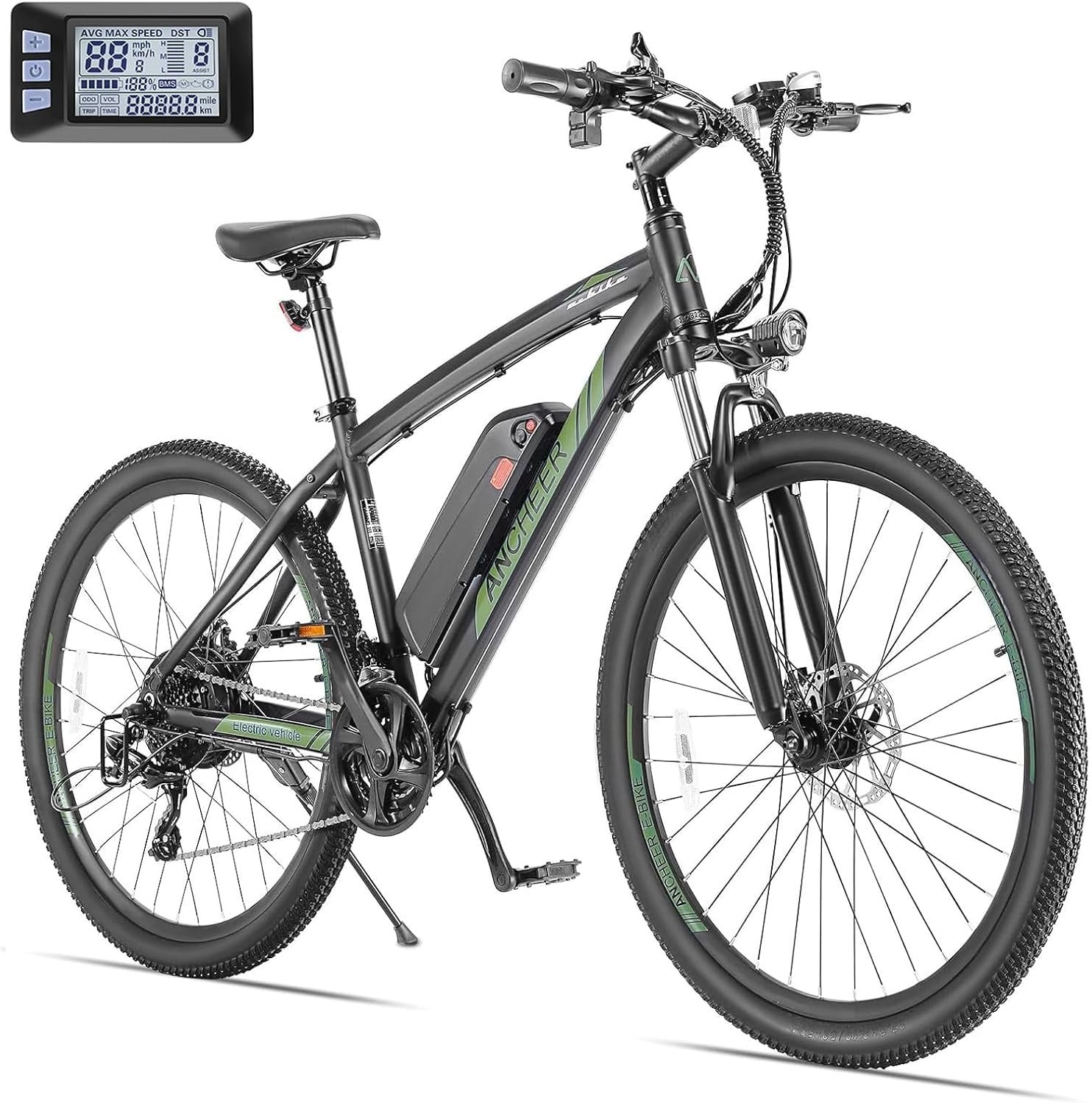 71U7HtDvCyL ANCHEER E Bike, 27,5" Trekkingrad E-Bike Herren Damen mit Abnehmbarer 36V 10.4Ah Akku, 250W Motor, 100km Reichweite, 7-Gang Elektrofahrrad, Pedelec E-Mountainbike für Erwachsene – Bild 1