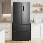 HEINNER HCFD-M516INVHDXE++ French‑Door Kühlschrank – 516 L Gesamtvolumen, Full No‑Frost, Inverter‑Kompressor, LED‑Touch‑Display, Dark Inox, Energieklasse E, 5‑Jahres-Garantie (Anthrazit) – Bild 4