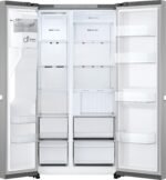 LG GSLC40PYPE Side-by-Side Kühlschrank mit Gefrierfach (638 L, Energieklasse E) mit Eis- und Wasserspender, UVNano, Total No Frost, Silber – Bild 5
