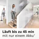 Bosch Akku-Staubsauger Unlimited Gen2 Serie 8 BSS825ALL, beutellos, bis 45 Min Laufzeit, austauschbarer Akku, Schnellladegerät, Hartboden-Softdüse mit LED, XXL-Polsterdüse, Fugendüse, weiß – Bild 7